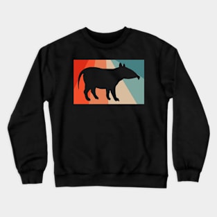 Tapir Sonnenuntergang Liebhaber Geschenk Tier Crewneck Sweatshirt